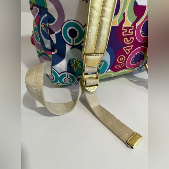 Coach Multicolor Patterned Backpack - Picture 7 of 16